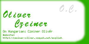 oliver czeiner business card