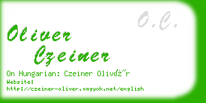 oliver czeiner business card